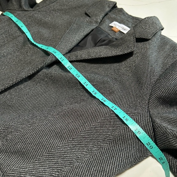 Calvin Klein Women's Charcoal Blazer - Picture 7 of 8